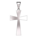 Sterling Silver Cross Pendant, 3/4" X 1.7mm Sterling Silver Cross Pendant, 3/4" X 1.7mm Sterling